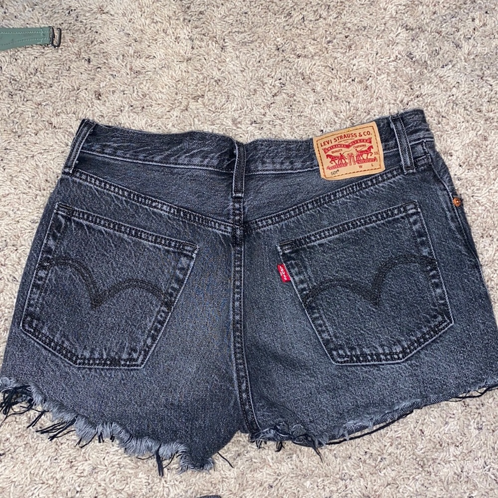 Levi's Black Jean Shorts